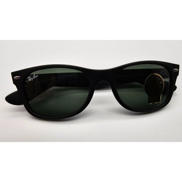 Ray-Ban‎ New Wayfarer 52-18mm Rubber Black Sunglasses With G-15 Green Lenses main image 7